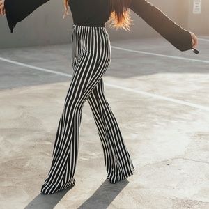 Striped Flare Bottoms